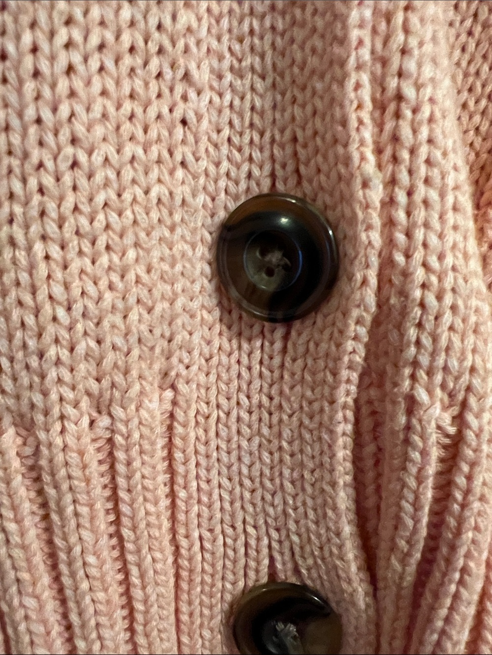 Pink Button Up Cropped Cardigan - Picture 3 of 3